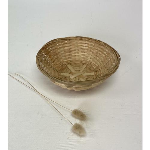 image of Bamboo Bowl Basket - Round